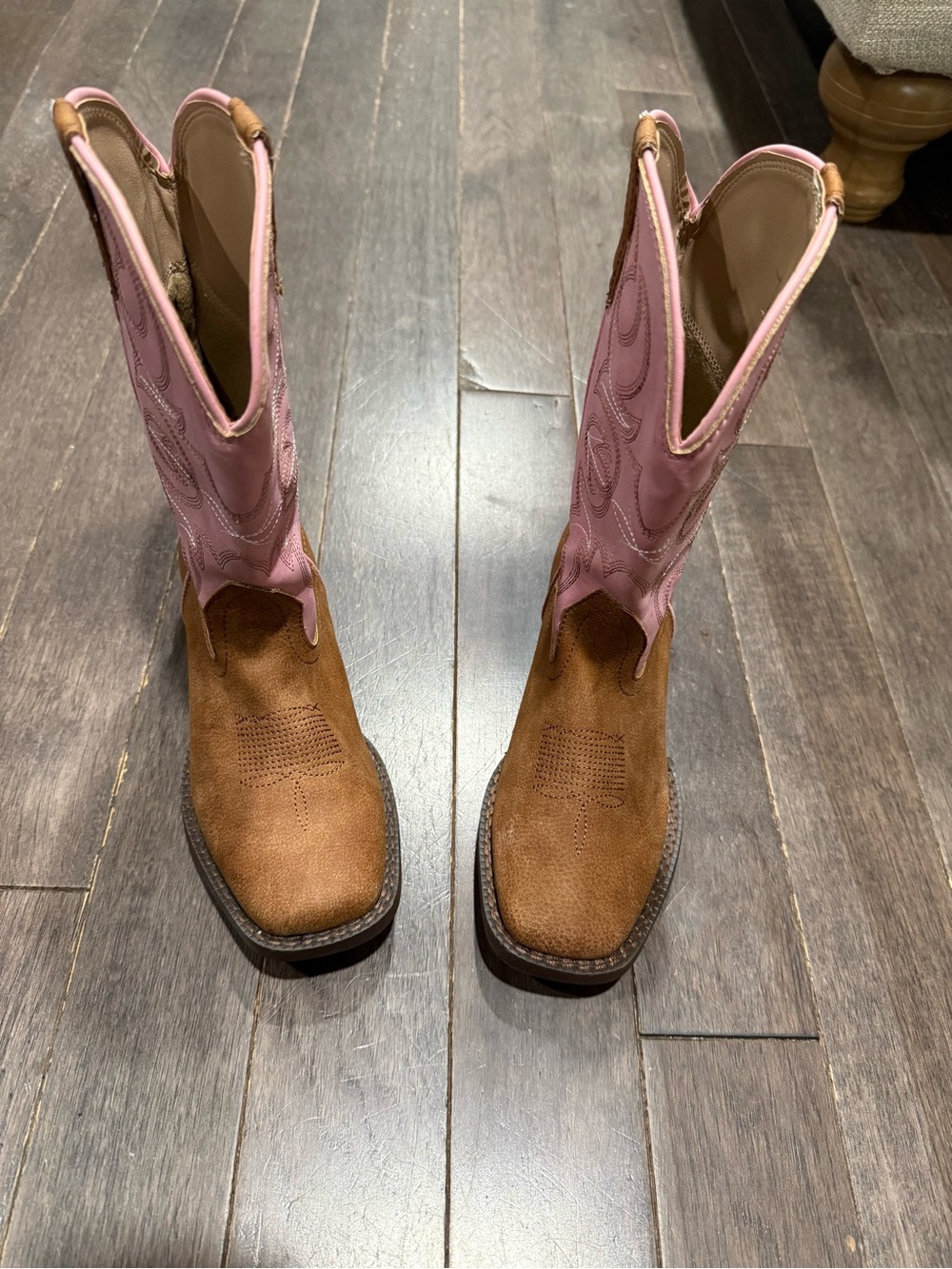 Girls size 2 roper boots